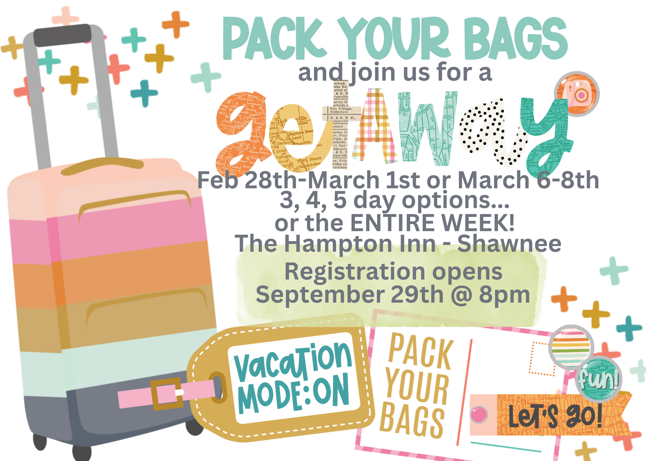 FEBRUARY CROP - PACK YOUR BAGS!