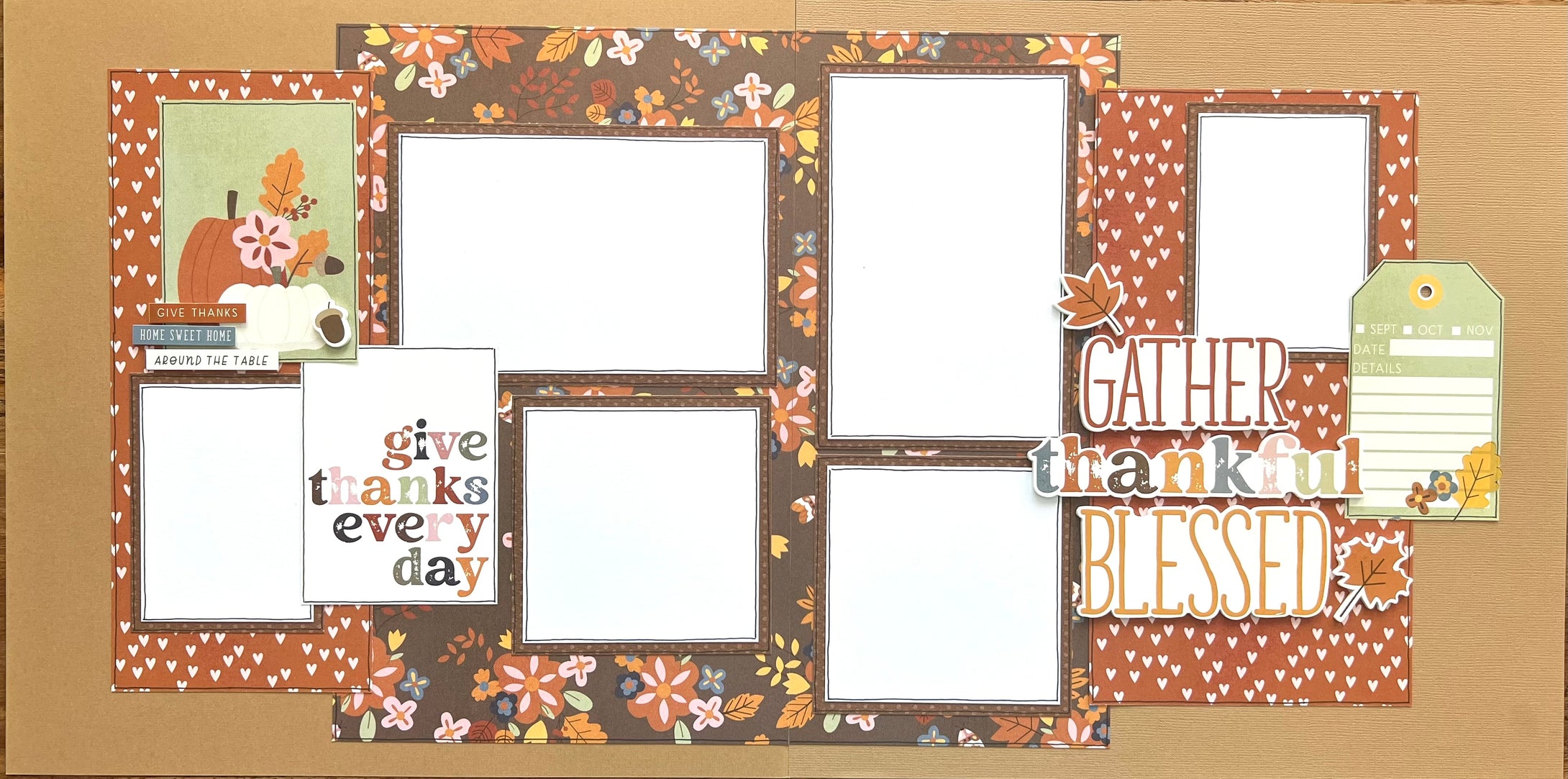 ** LIVE SALE ** GATHER THANKFUL BLESSED