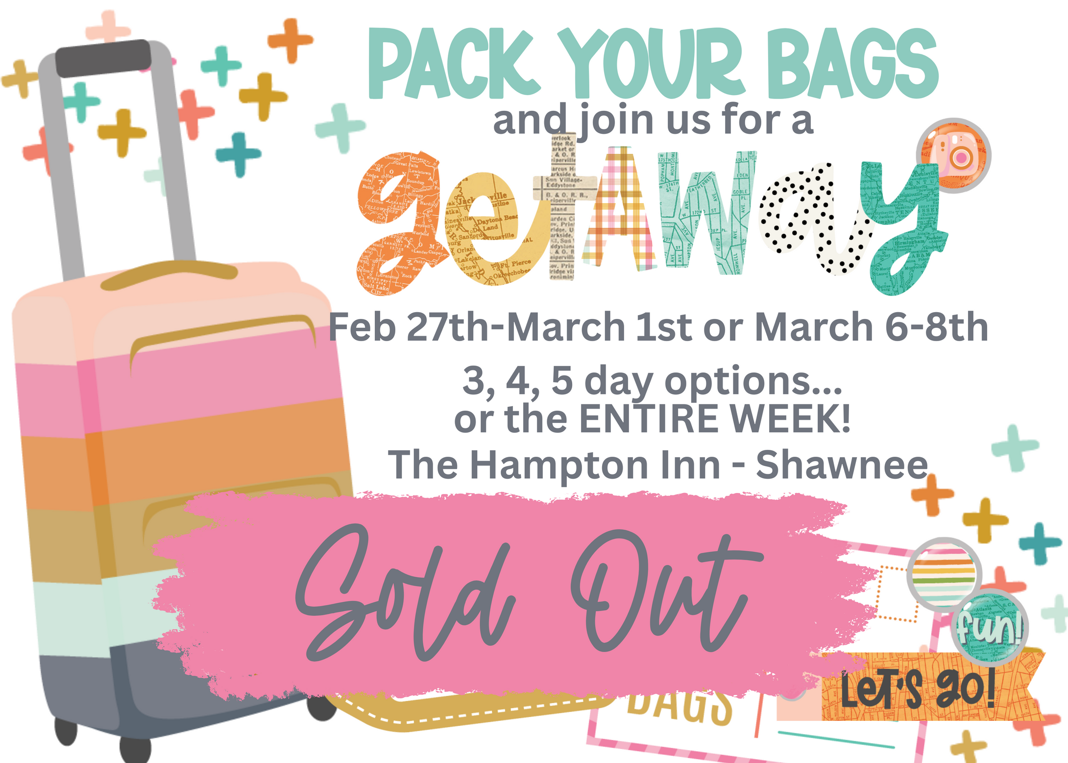 FEBRUARY CROP - PACK YOUR BAGS!