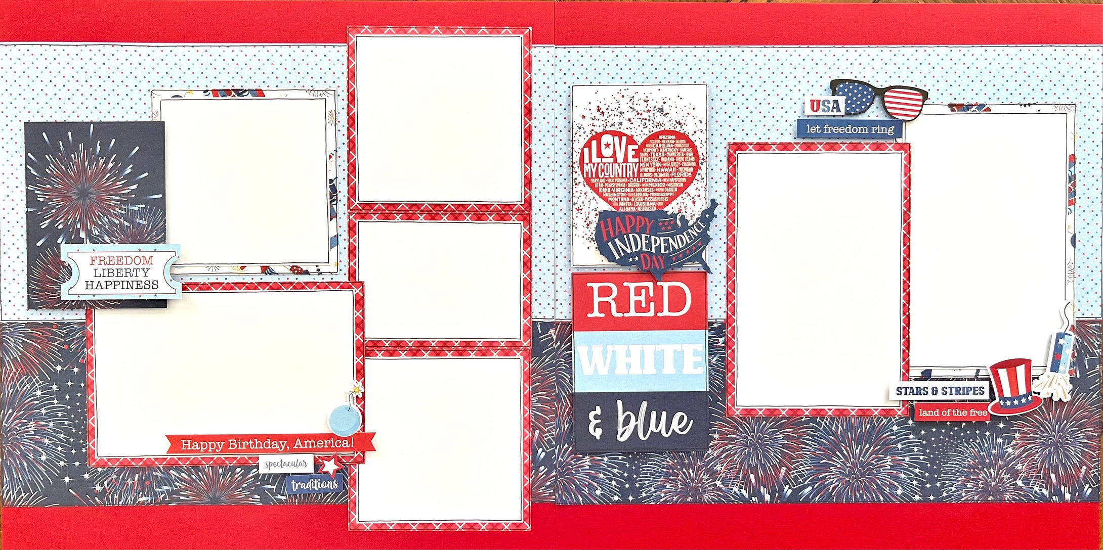 RED WHITE & BLUE